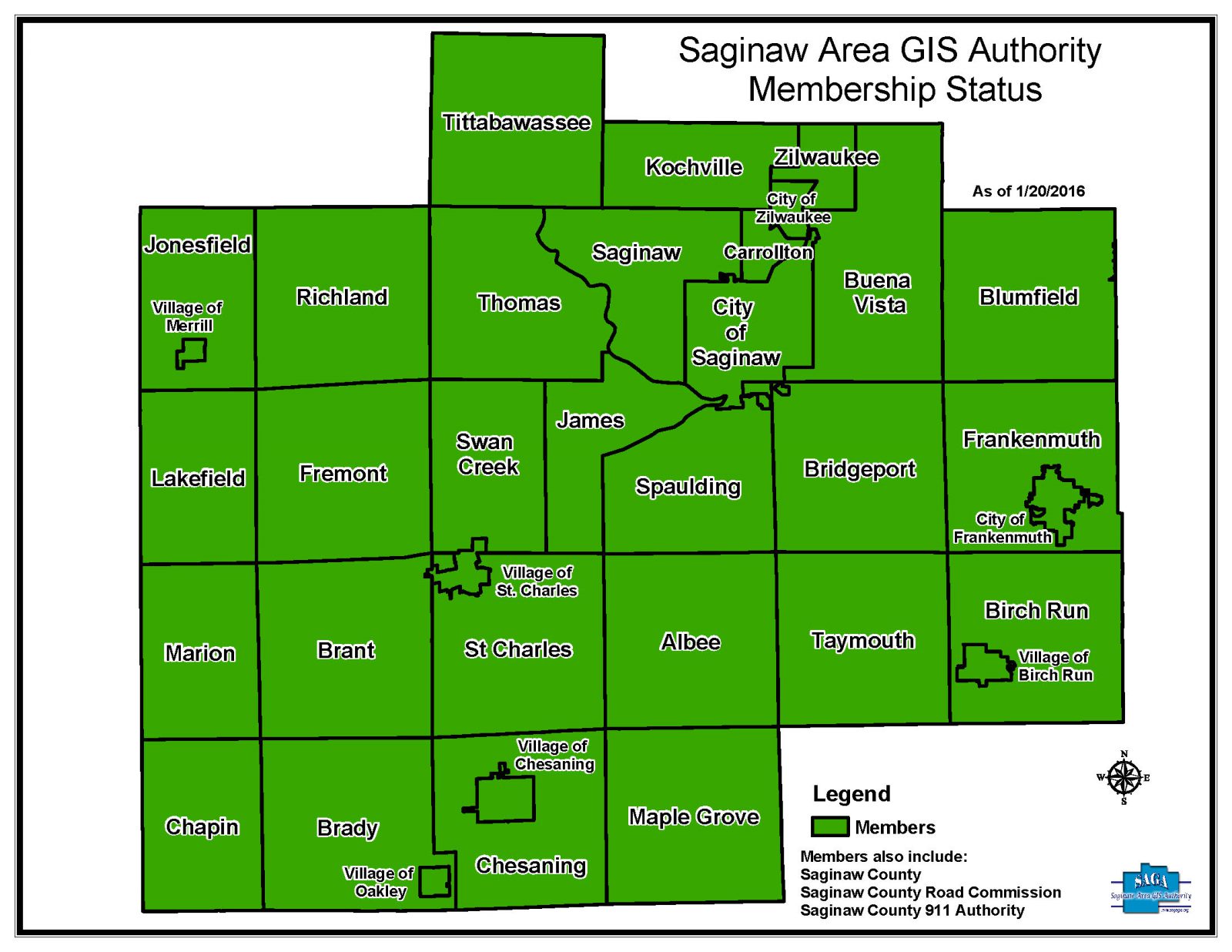 Members Saginaw Area GIS Authority